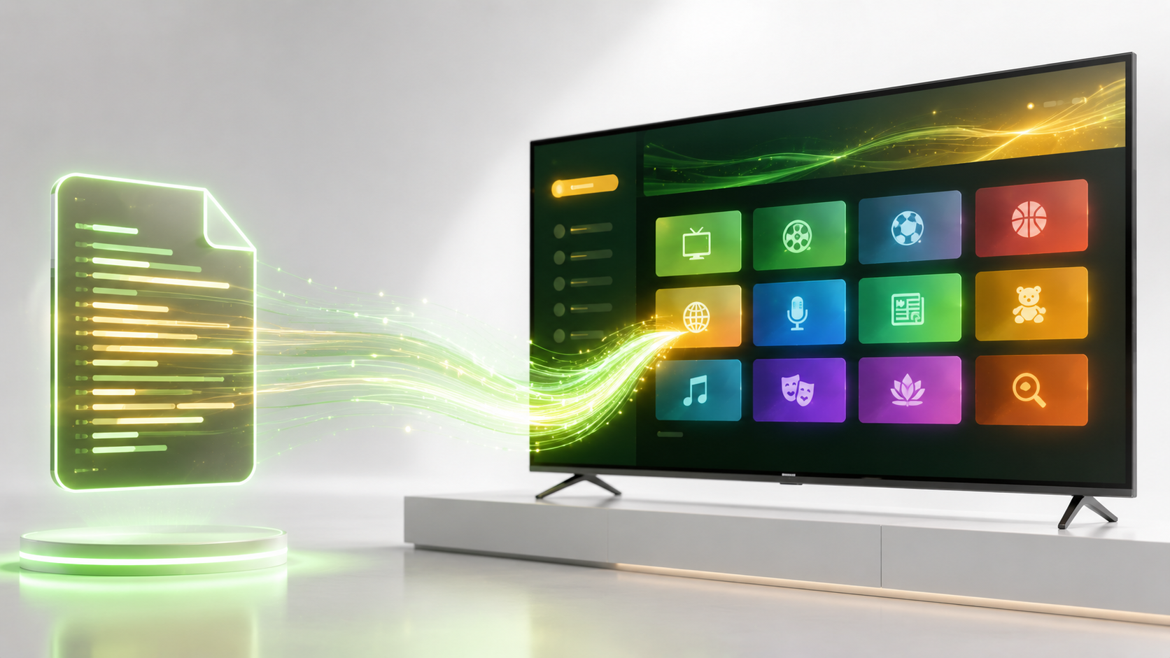 IPTV Playlist hinzufügen – M3U-Daten werden in einen Smart TV geladen